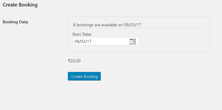 Create Booking - 2