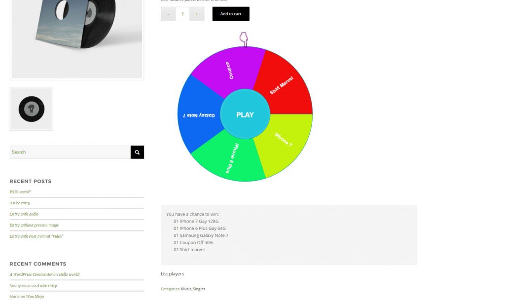 Lucky Wheel For WooCommerce - Spin2Gift