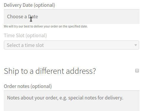 Select a Delivery Date & Delivery Time gif