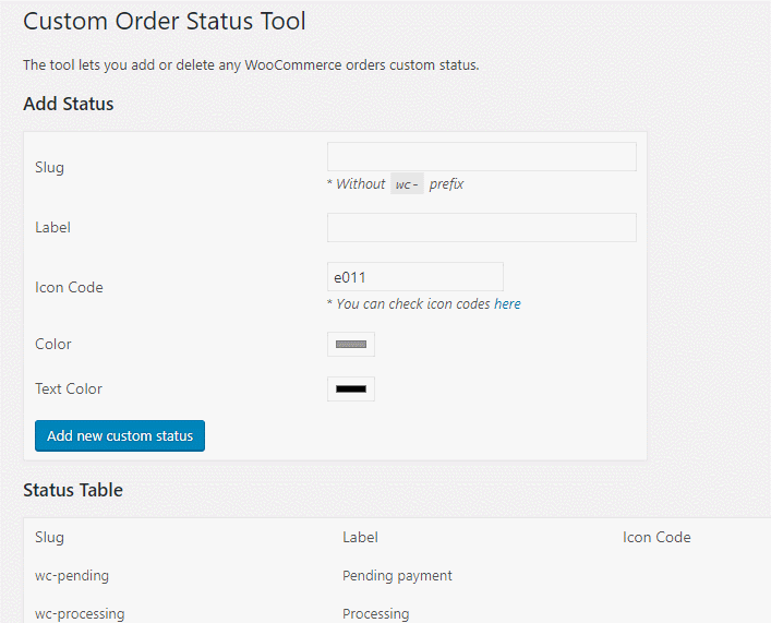Custom Order Status for WooCommerce - Tyche Softwares