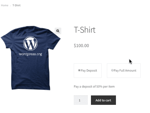 Deposits For WooCommerce - Tyche Softwares