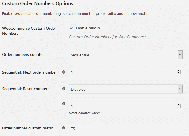 Custom Order Numbers for WooCommerce - Tyche Softwares
