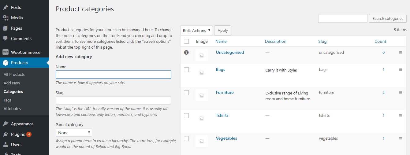 How to add text to the category description in WooCommerce - Product Categories
