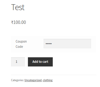  Want to give an exclusive coupon code for a specific product? The Password field will help with such a requirement. gif