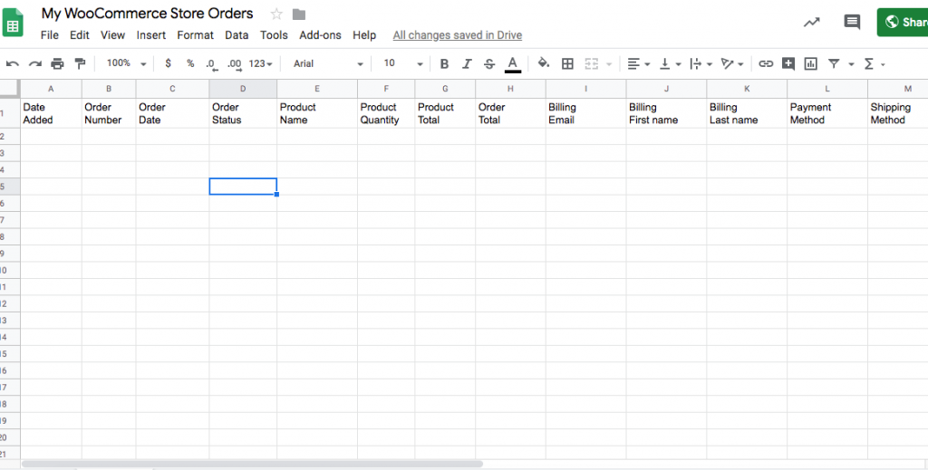 How To Export Woocommerce Orders To Google Sheets In Realtime - Tyche 