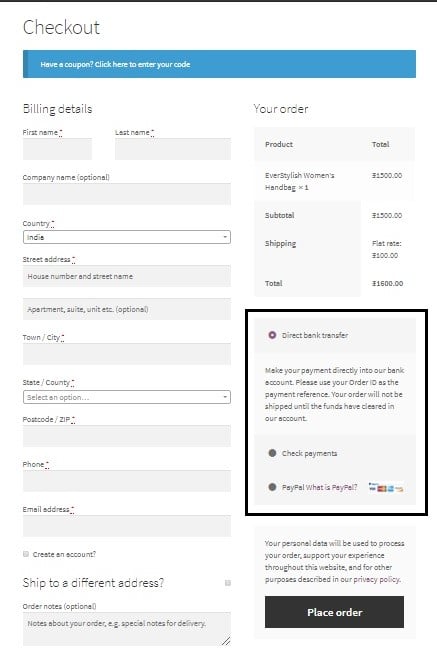 disable payment gateways for some user roles in WooCommerce - Cash on Delivery option disabled for customers