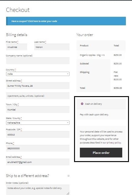 disable payment gateways for some user roles in WooCommerce - All payment gateways except Cash on Delivery disabled for employees
