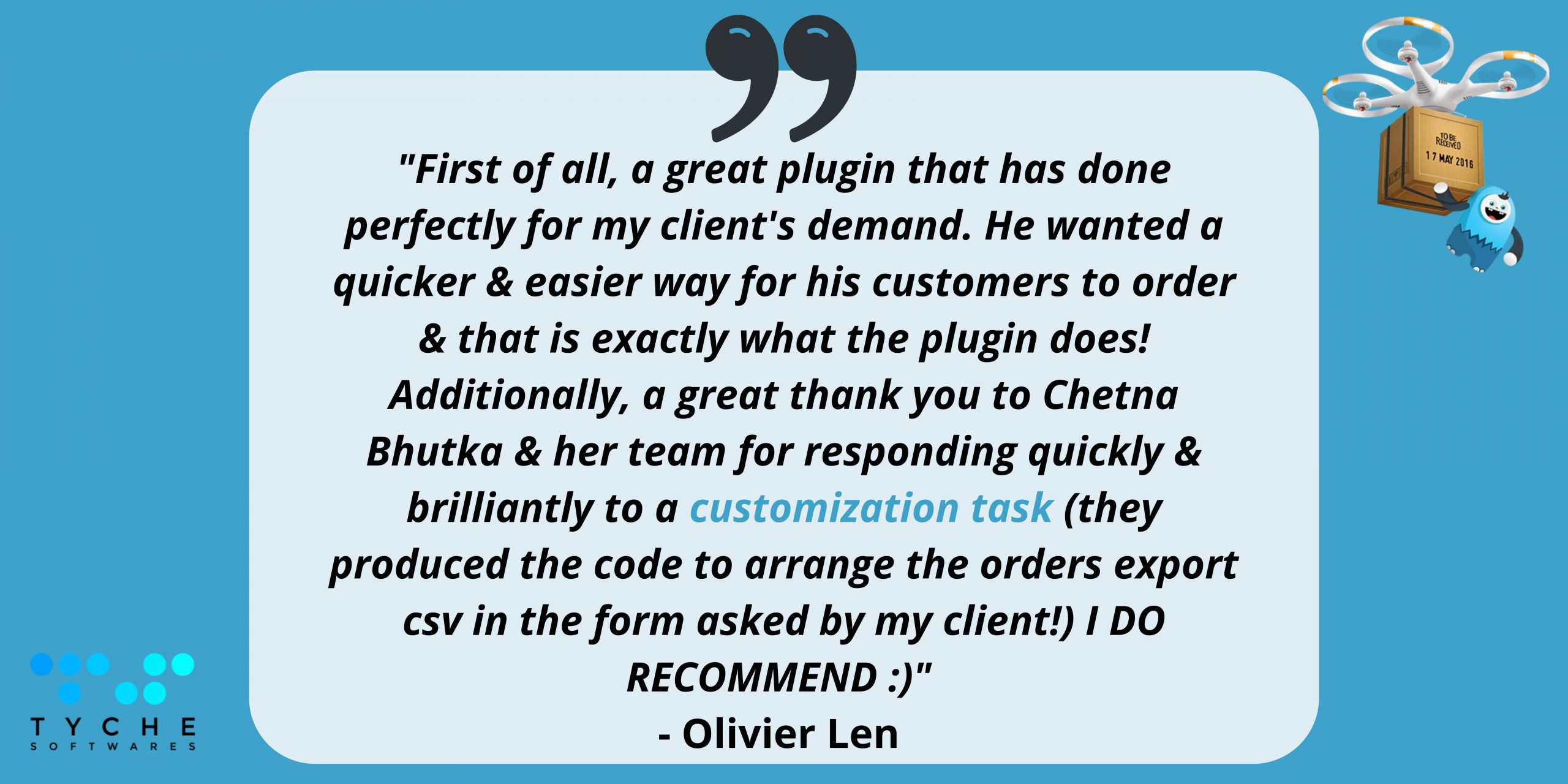 Customers reviews/feedback on One year with Order Delivery Date Pro will transform your business | Tychesoftwares.