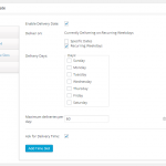 Delivery Settings - Product Delivery Date for WooCommerce